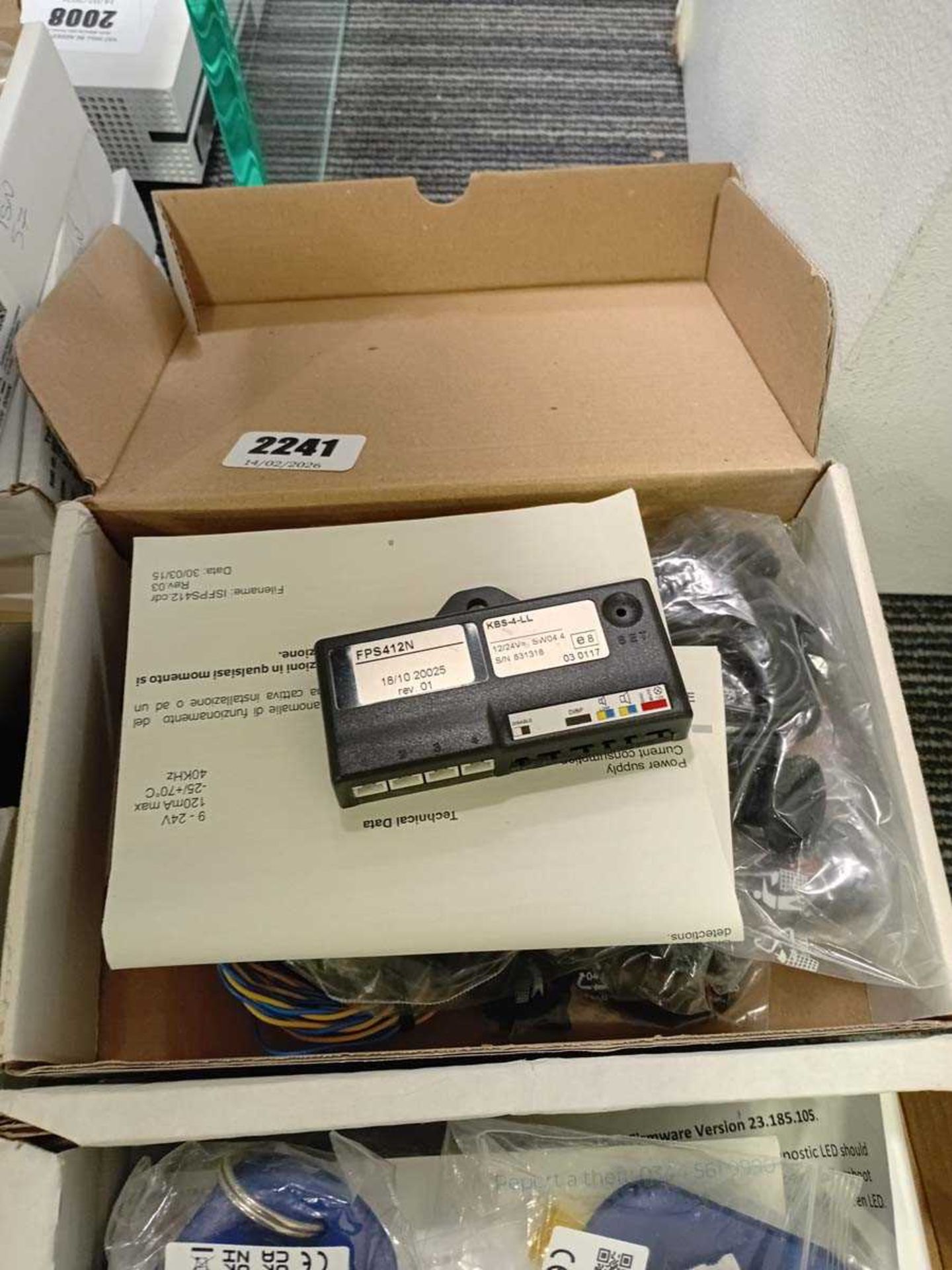 +VAT Boxed FPF412 parking system, plus 2 Teletrac Navman T1600 trackers