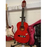 Valencia 6 string acoustic guitar with case