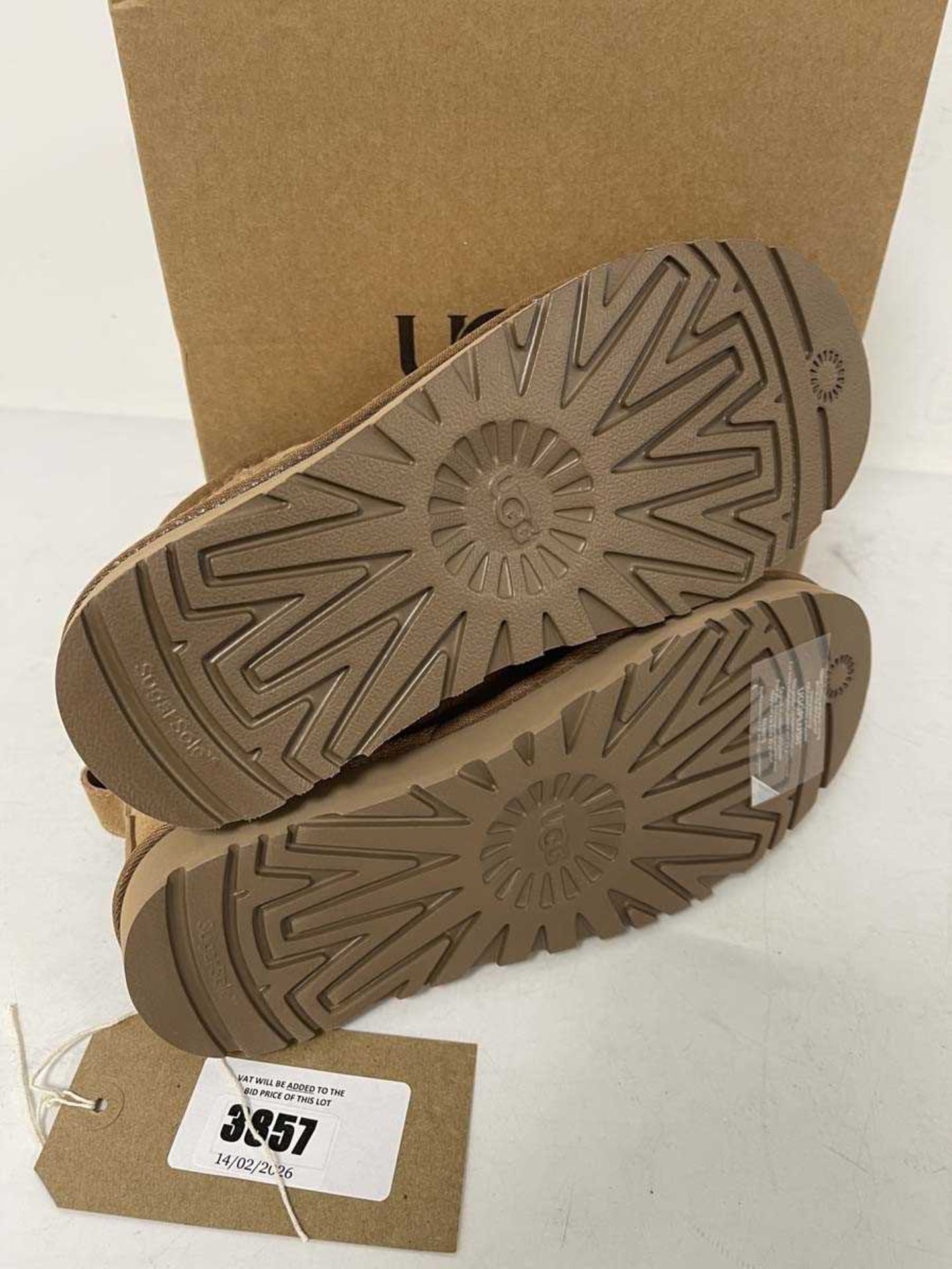 +VAT Ugg UK4 classic ultra mini boots in chestnut - boxed - Image 2 of 2