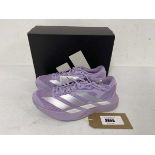 +VAT Adidas UK6 adizero evo sl trainers in lilac - boxed