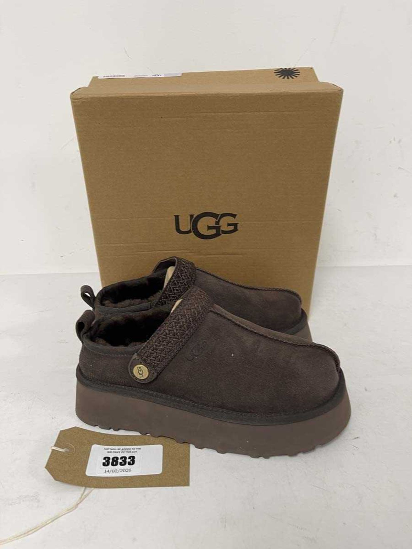 +VAT Ugg UK4 classic ultra mini boots in espresso - boxed