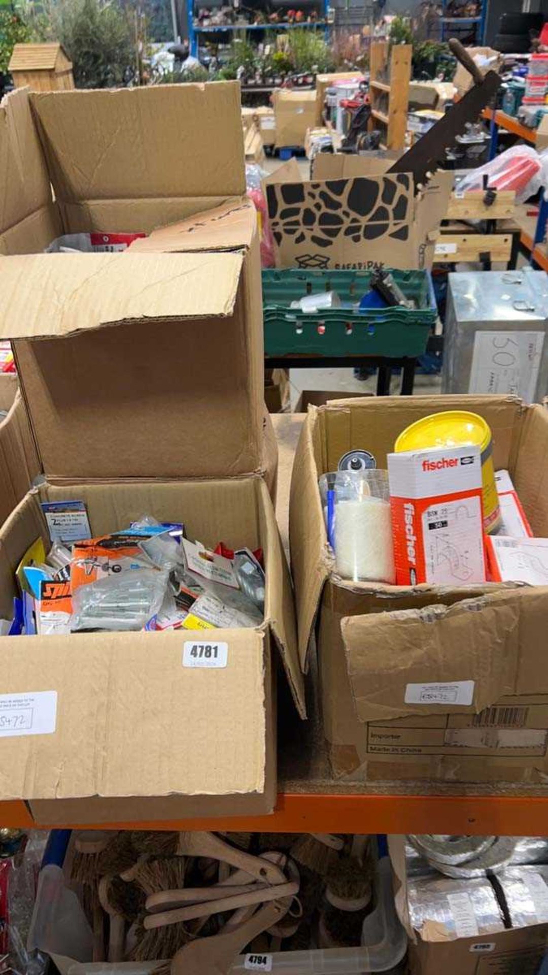 +VAT 3 boxes containing qty of raw plugs plus a box of Good and Proper sealant and adhesive,