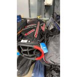 +VAT Long Ridge black and red golf bag