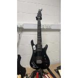 +VAT Axe six string electric guitar in black