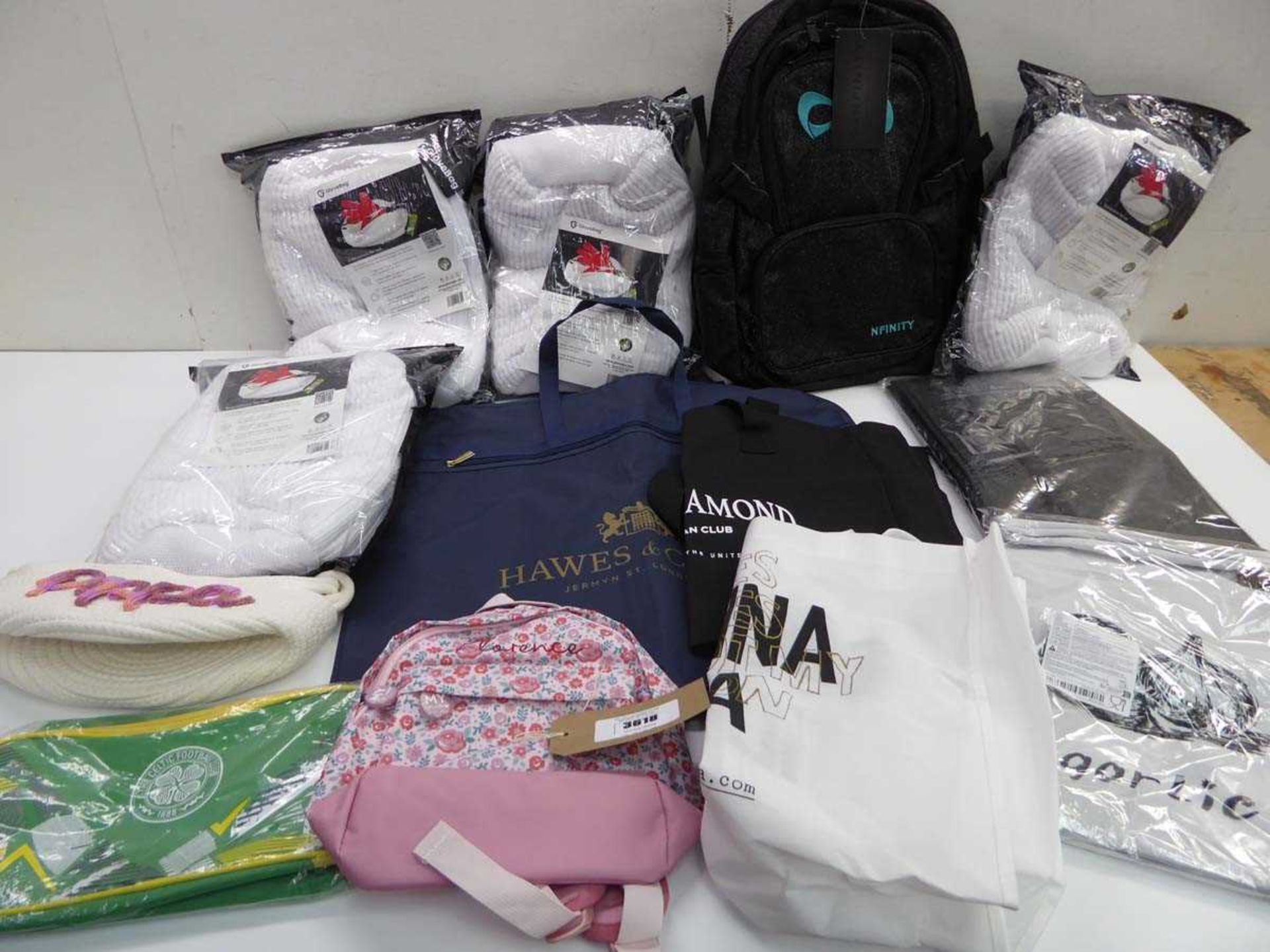 +VAT Backpacks, glove bags, tote bags etc