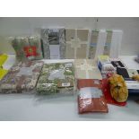 +VAT John Lewis & M&S fitted sheets, throws, single duvet set, Heat holder blanket etc