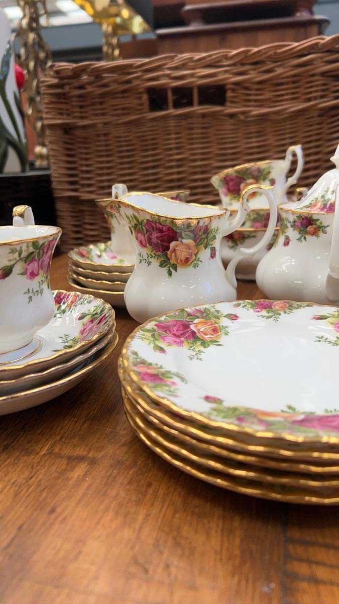Quantity of Old Country Rose patterned crockery - Image 7 of 8