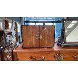 Scratch built Art Deco style 8 drawer table top storage cabinet