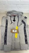 +VAT Tommy Hilfiger Grey Zip up Hooded Jacket Size S