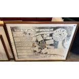 3 framed and glazed limited edition musical themed prints each signed in pencil by the artist