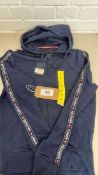 +VAT Tommy Hilfiger Navy Zip up Hooded Jacket Size S