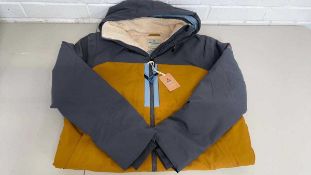 +VAT Passenger Lumi Coloured Block Parka Golden Brown Size UK XS
