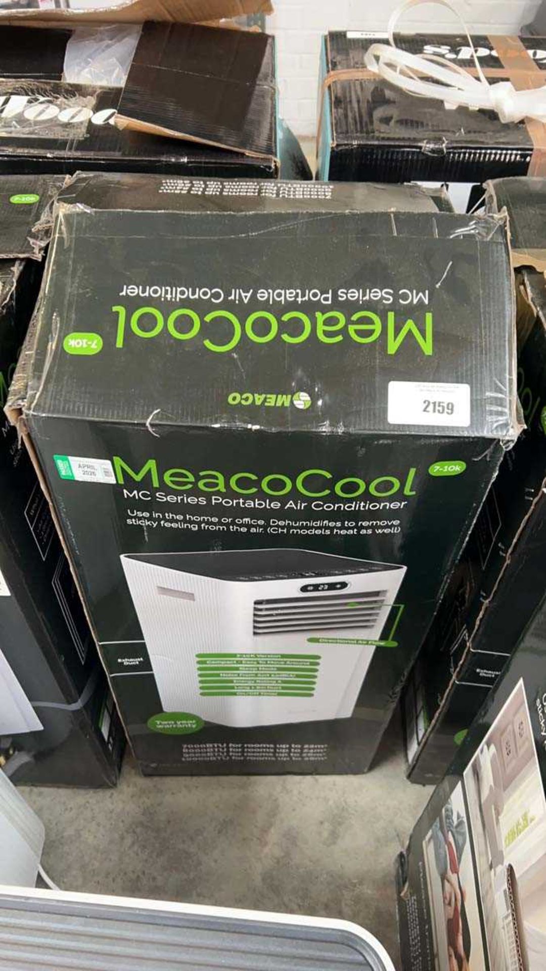 +VAT Meaco MC Series 7-10K portable air conditioning unit, boxed