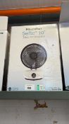 +VAT Meaco Sefte 10" counter top fan, boxed
