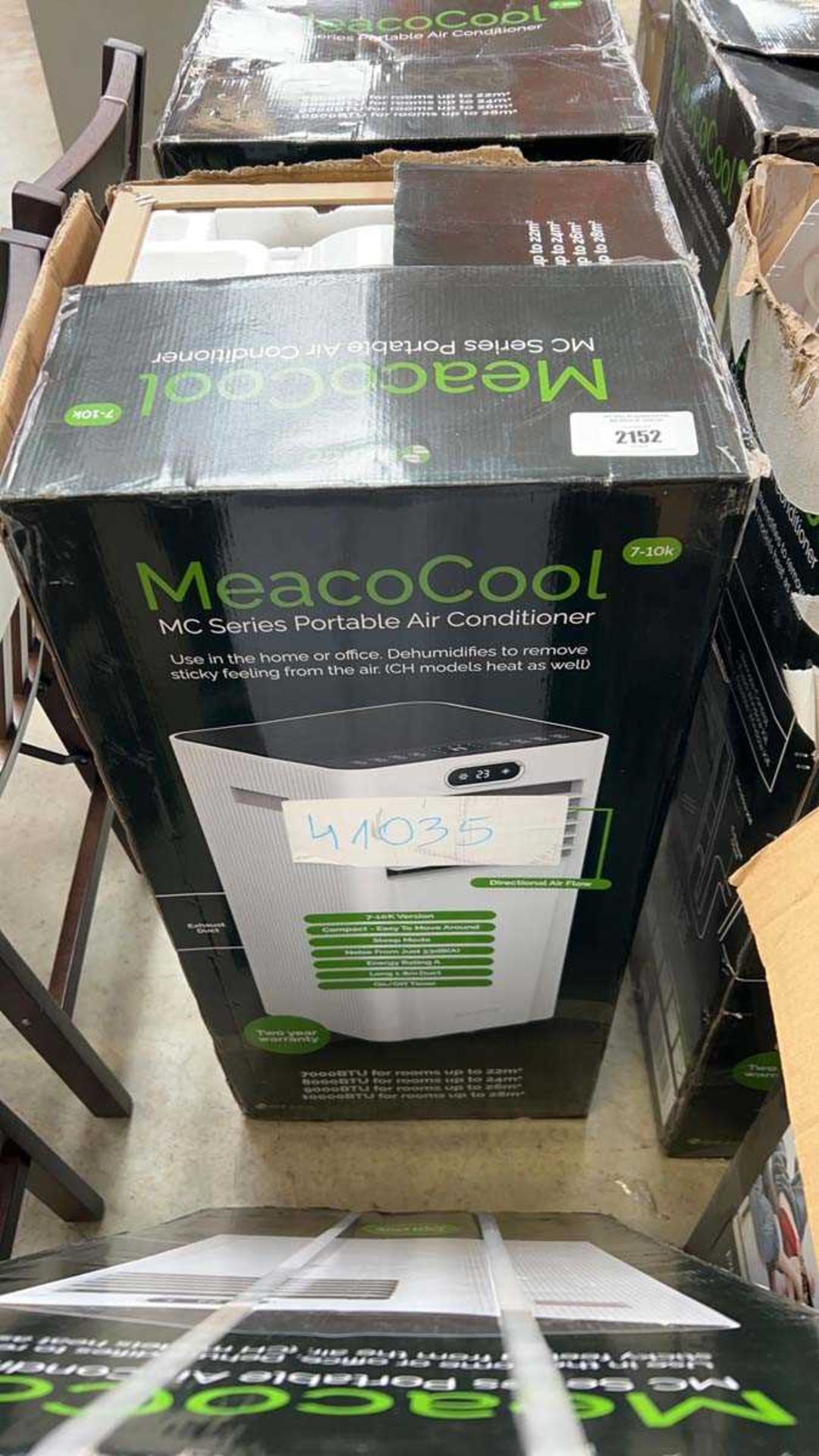 +VAT Meaco MC Series 7-10K portable air conditioning unit, boxed