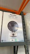 +VAT Meaco Sefte 10" counter top fan, boxed