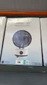 +VAT Meaco Sefte 10" counter top fan, boxed