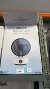 +VAT Meaco Sefte 10" counter top fan, boxed