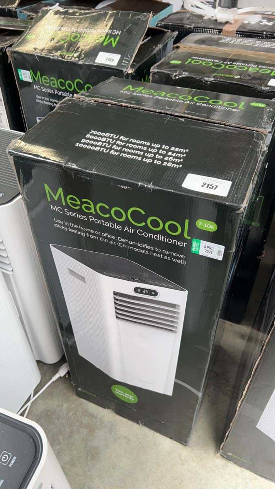 +VAT Meaco MC Series 7-10K portable air conditioning unit, boxed