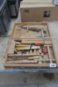 Cased childrens wooden tool set (incomplete)