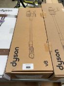 +VAT Dyson V8 Absolute with pole, head, with integrated battery, charger and accessories, boxed