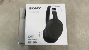 +VAT Boxed pair of Sony WHCH720N noise cancelling headphones