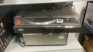 Sony PSLX228 turn table and Ferguson 3218 reel to reel player