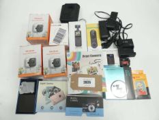 +VAT Doorbell cam, action cam, indoor WiFi cameras, digital cameras and various camera accessories