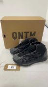 +VAT Adidas UK9 yeezzy QNTM trainers in onyx - boxed
