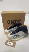 +VAT Adidas UK8 yeezy QNTM trainers in sea teal - boxed