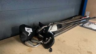 +VAT Selection of Calloway golf clubs including 9, 8, 6 driver etc