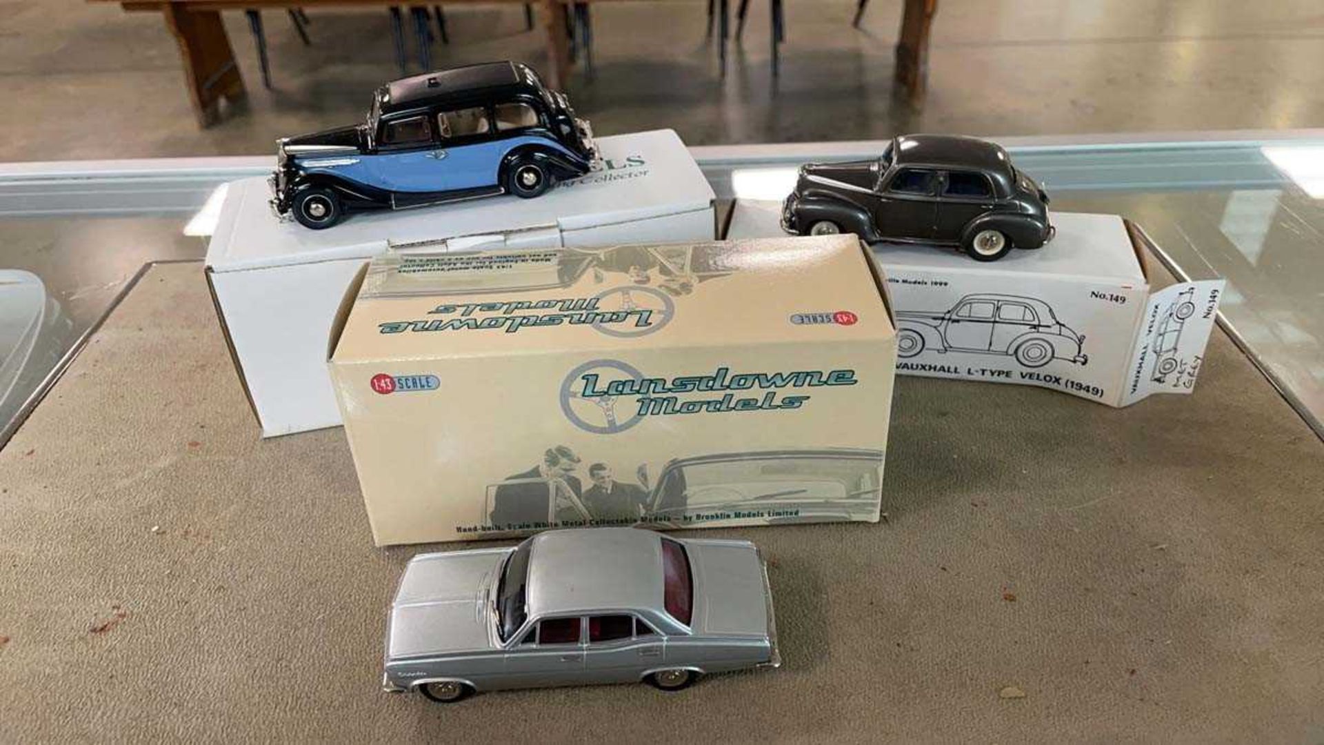 (J) Three Vauxhall collectable diecast models by SpaCraft, Somerville ...