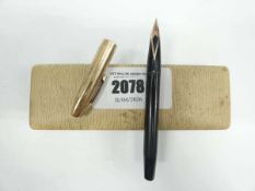 +VAT Schaffer 14ct nib fountain pen with case