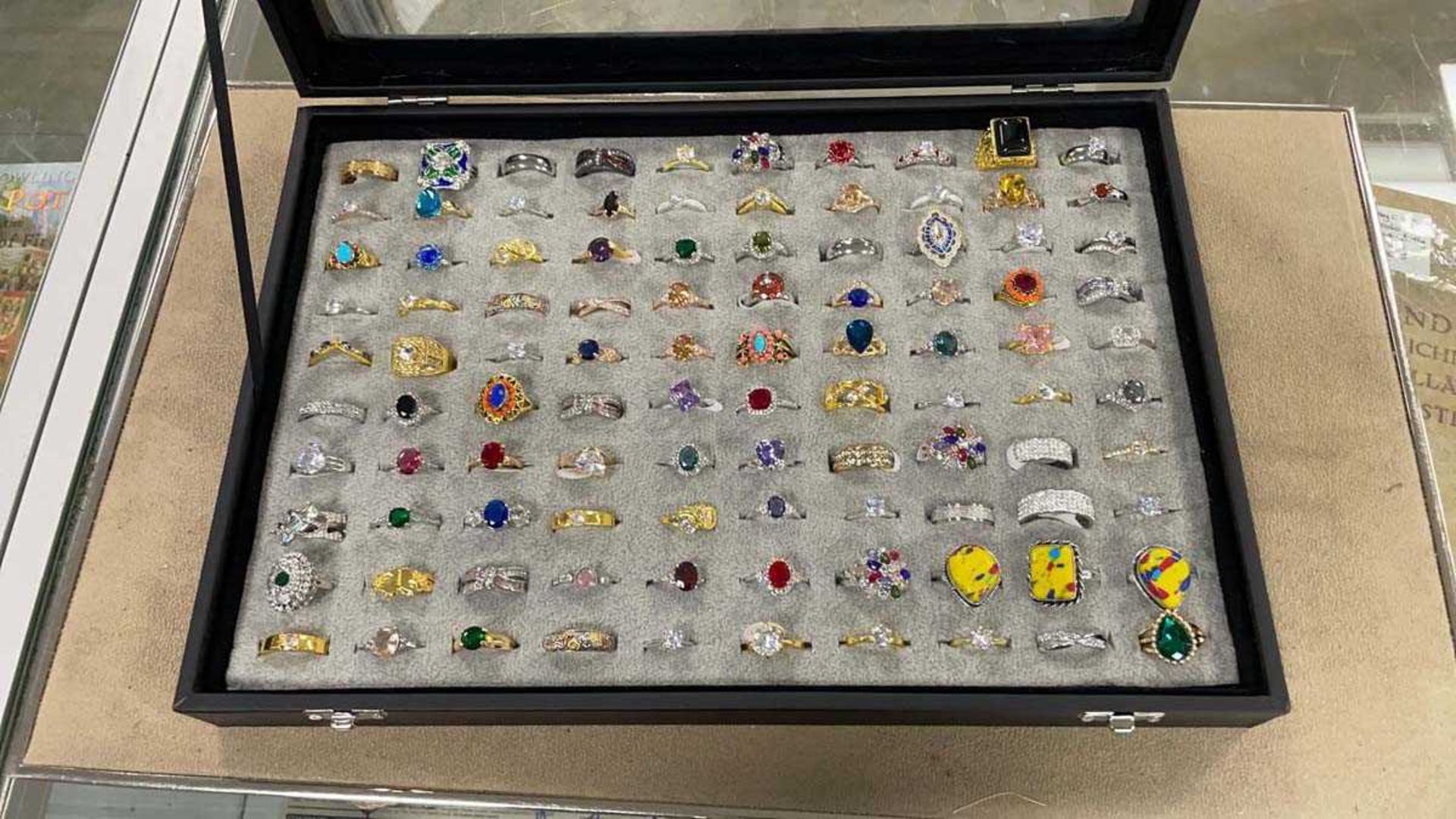 Box of collectable rings