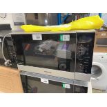 +VAT Unboxed Panasonic NN-SF464M inverter digital microwave oven in black and silver