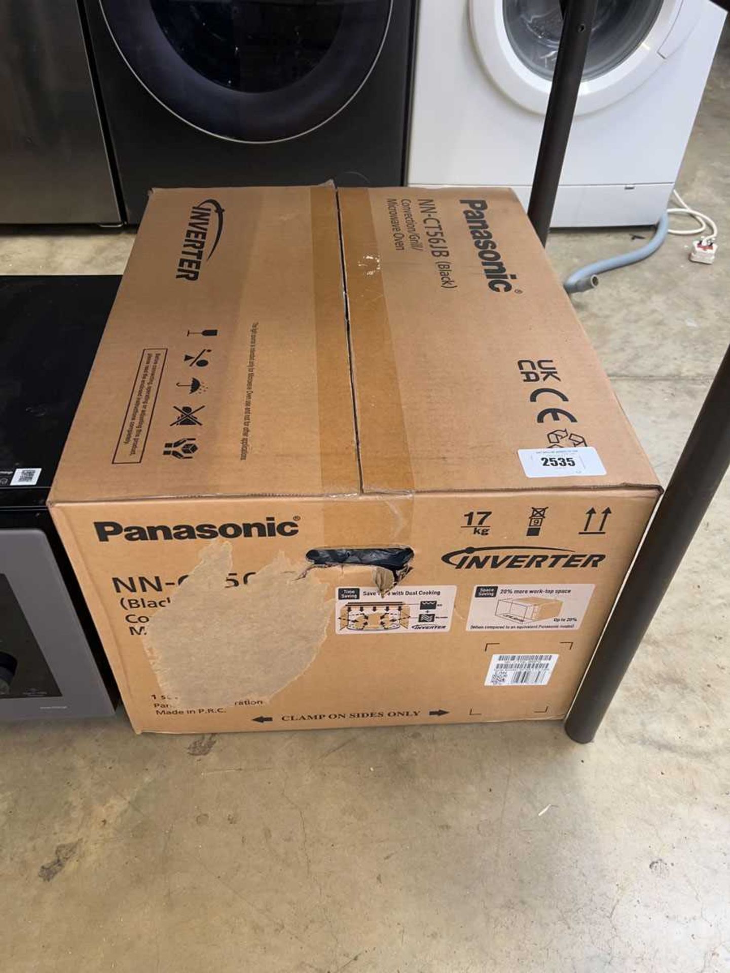 +VAT Boxed Panasonic NN-CT56JB digital microwave in black
