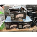 3 motion activated floodlights