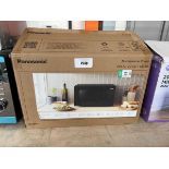 +VAT Boxed Panasonic NN-ST22QB digital microwave oven in black