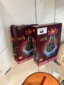 +VAT 2x Lego Botanicals flowering cactus (11509) 1 box has damage to top left cornerNot checked, may