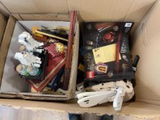 Box containing Lego from Harry Potter Hogwarts Icons Collectors Edition set incl. Hedwig on book
