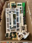 Box containing part built Lego The Botanical Garden (21353) Not checked, may be incomplete