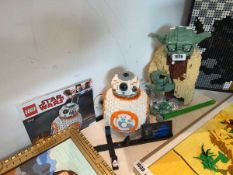 Lego Star Wars Yoda figure with lightsaber (75255) with small bag of associated parts plus Lego Star