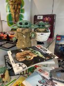 Lego Star Wars The Child Baby Yoda (75318) with manual and Lego Star Wars Grogu with Hover Pram (