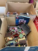 2 boxes of Harry Potter Lego incl. part built Diagon Alley Quality Quidditch Supply Shop (75978) and