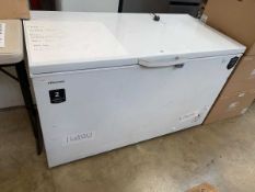 +VAT Hisense chest freezer in white