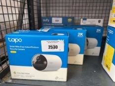 +VAT 3 boxes Tapo smart wire free indoor/ outdoor security cameras (C410)