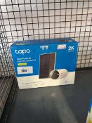 +VAT Boxed Tapo C410 Kit solar powered security camera kit