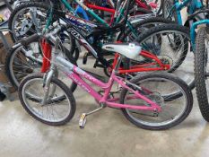 +VAT Childrens Raleigh mountain bike in pink and silver