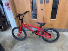 Atom childs BMX bike in red