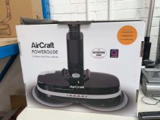 +VAT Aircraft PowerGlide cordless hard floor cleaner with battery and charger, boxed